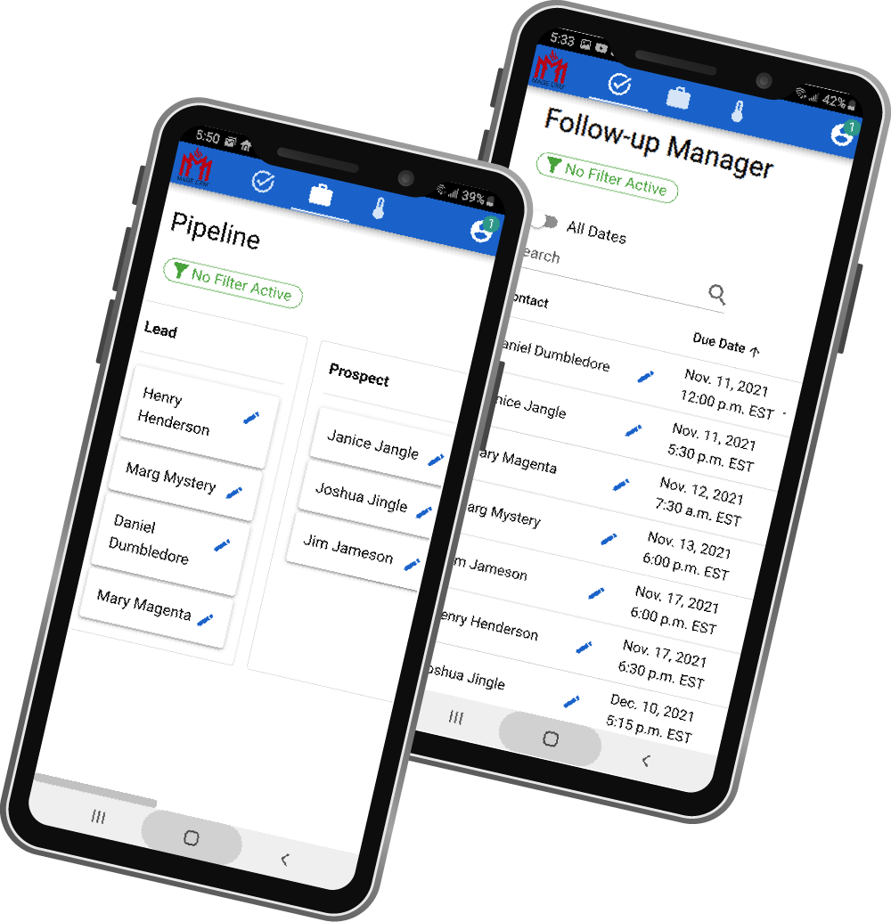Mage CRM Pipeline and Conversation Manager Mobile Phone